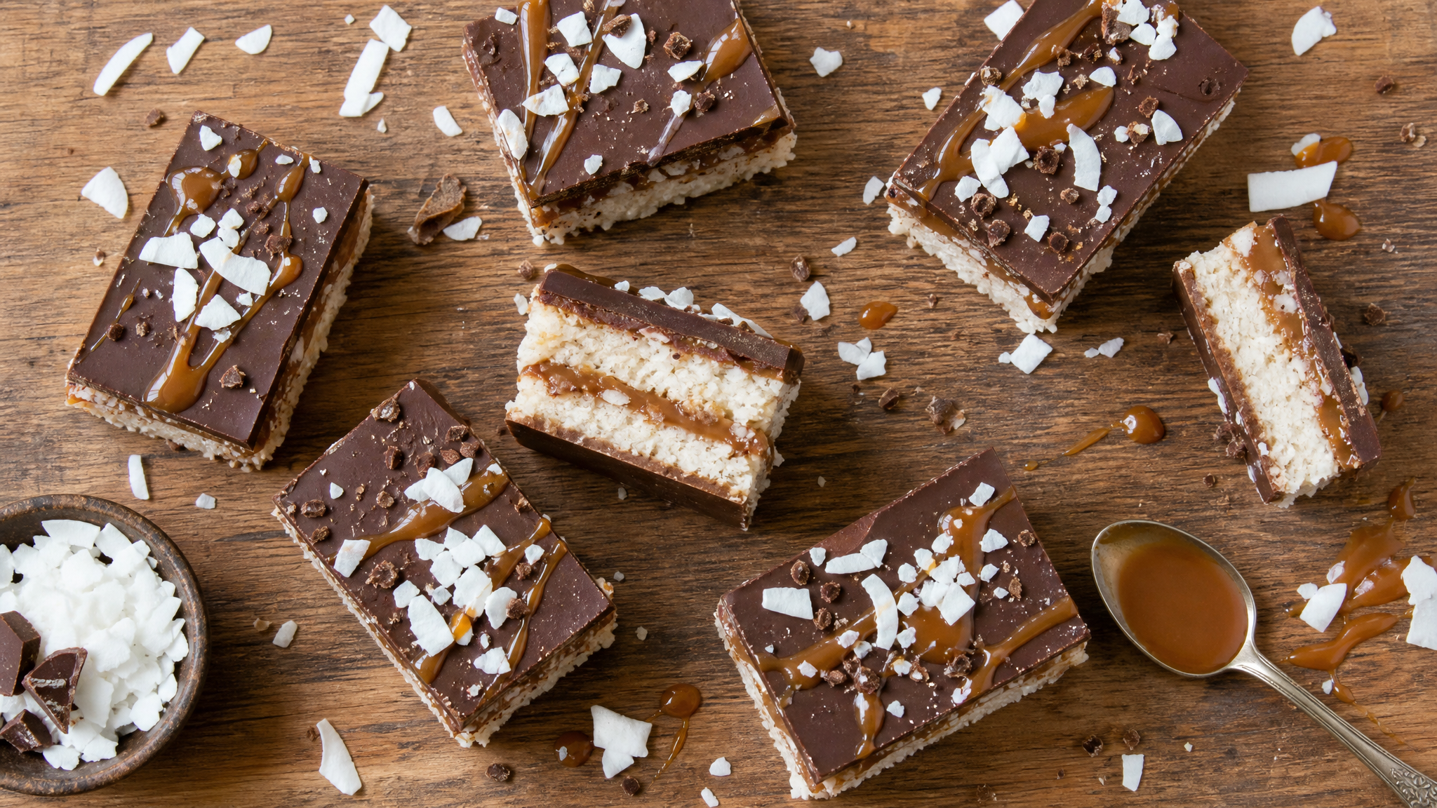 Ultimate Coconut Caramel Bars
