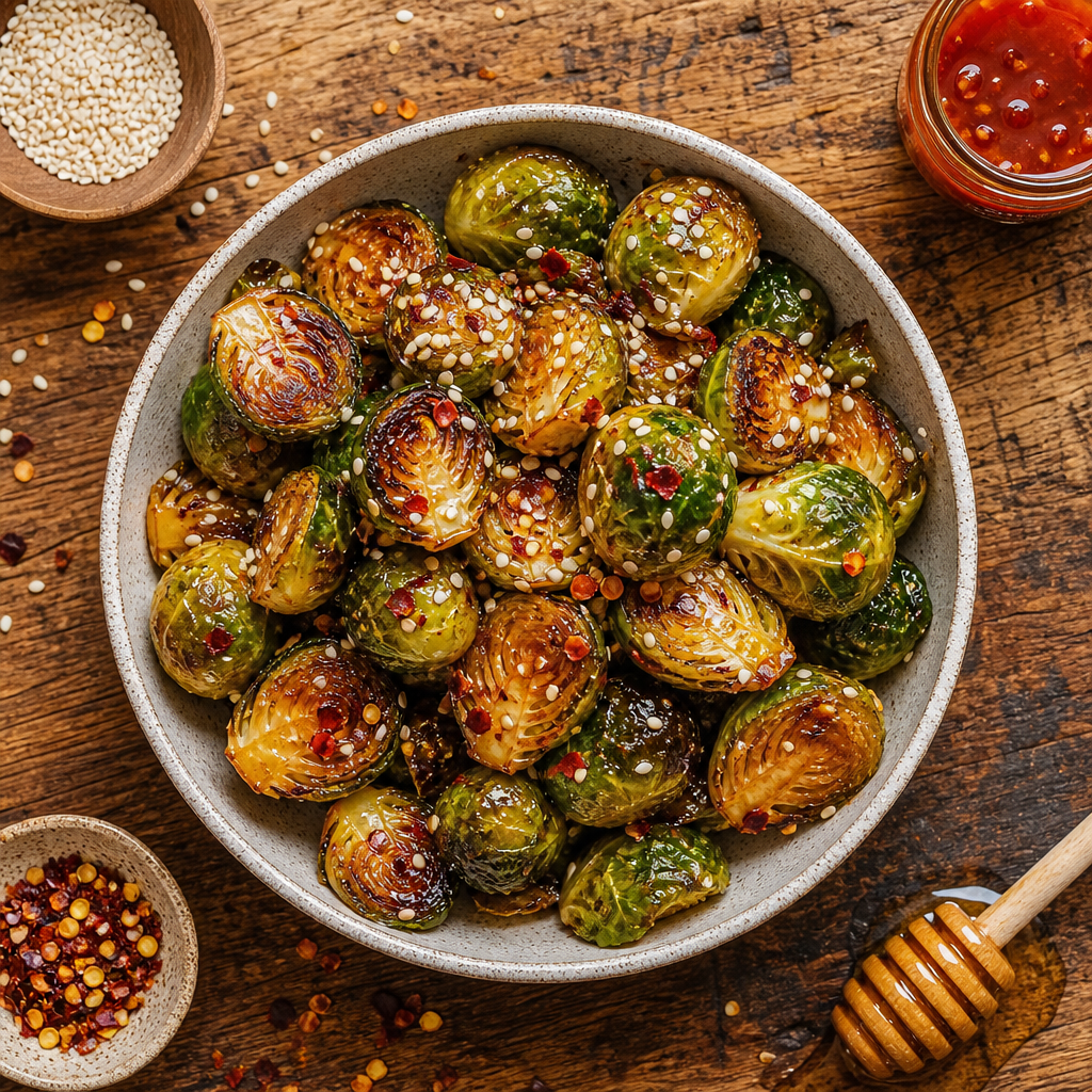 Fiery Honey-Sriracha Brussels Sprouts