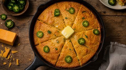 Ultimate Jalapeño Cheddar Cornbread