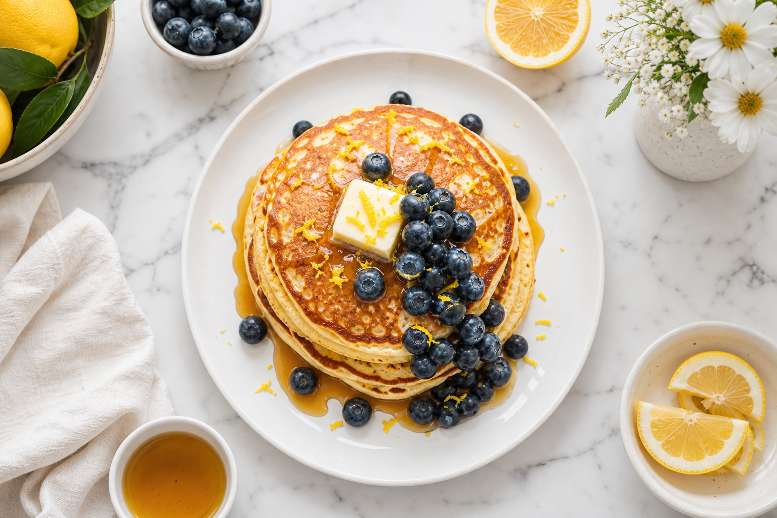 Ultimate Fluffy Lemon Ricotta Pancakes