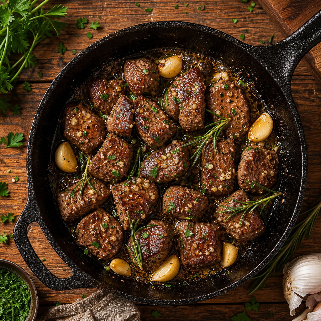 Ultimate Garlic Butter Steak Bites